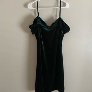 Emerald green dress